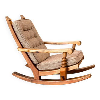 Vintage brutalist rocking chair