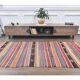 Turkish handwoven wool kilim rug 116x325
