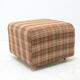 Eastern bloc upholstered pouffe, 1980´s, Czechoslovakia