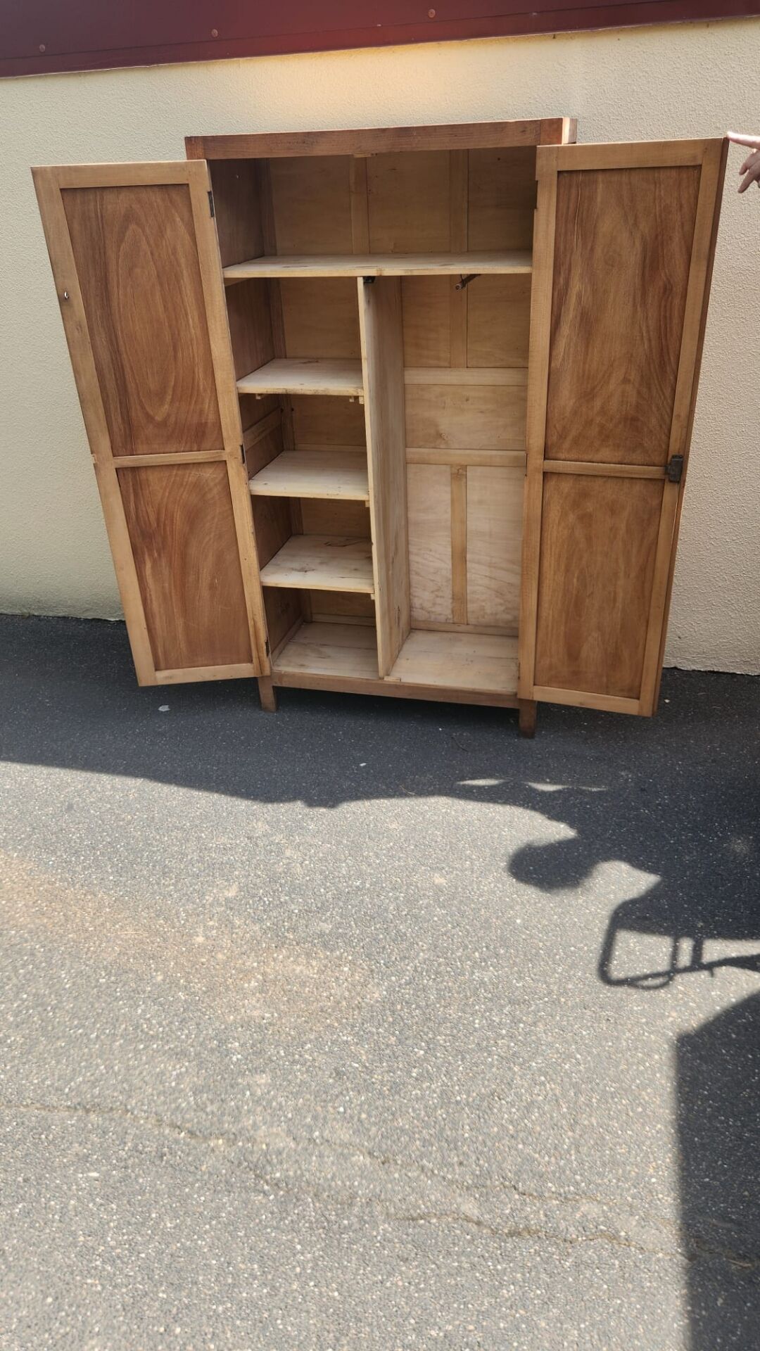 Armoire parisienne 2 portes décapee 1950