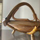 Vintage rattan basket 60s-70s