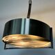 Vintage chandelier 70'S in chrome stainless steel 4 extendable lights