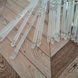 Vintage wall sconce gold metal and stamps