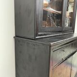 Sideboard - showcase 2 old body in blackened wood