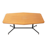 Table with a wooden top and metal frame, 1950s.