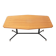 Table with a wooden top and metal frame, 1950s.