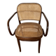 Fauteuil bois courbé et cannage