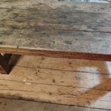 rustic coffee table, workshop style