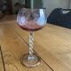 4 Murano crystal wine glasses