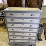 Trade furniture - haberdashery cabinet with 7 drawers