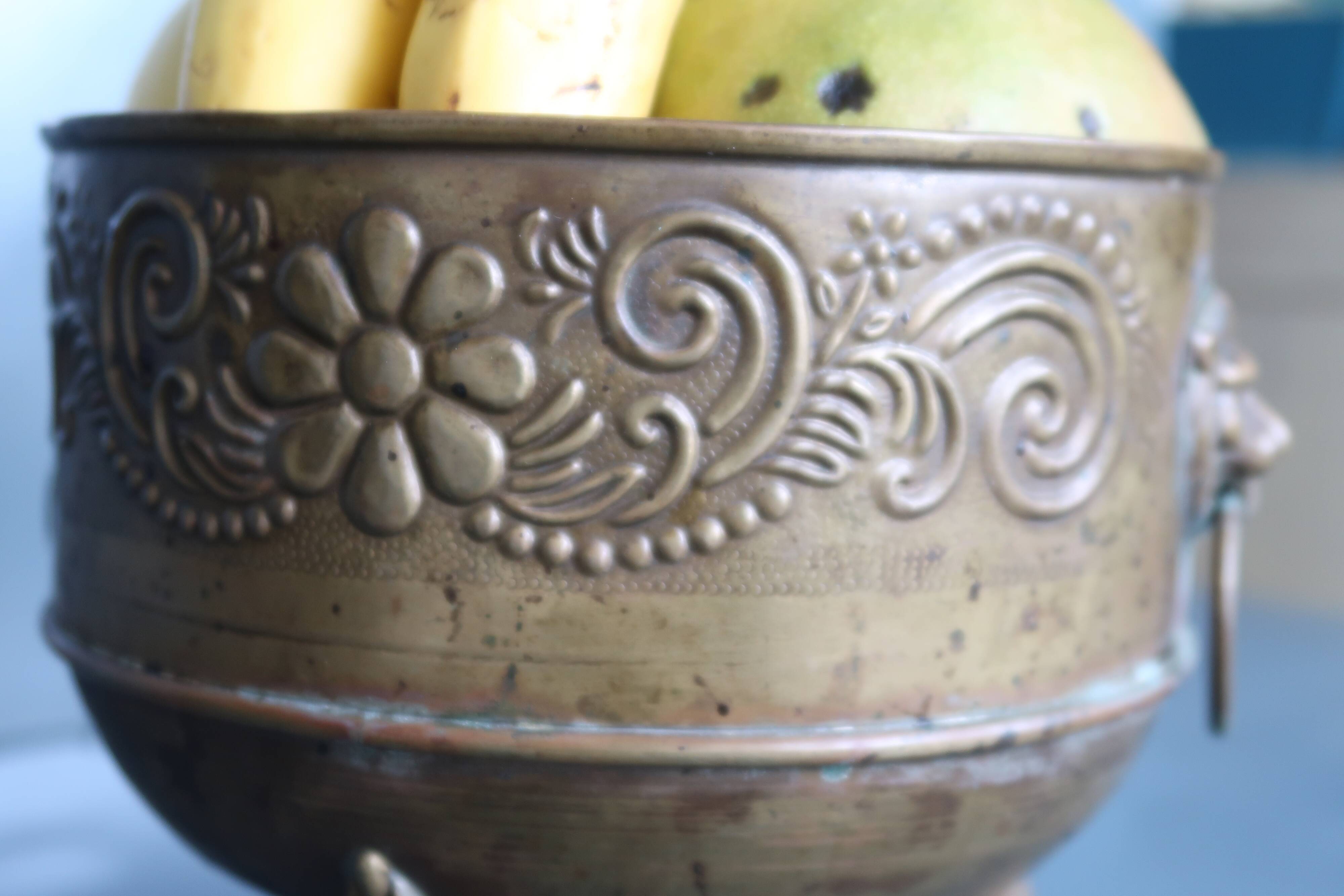 Antique table jardinière.