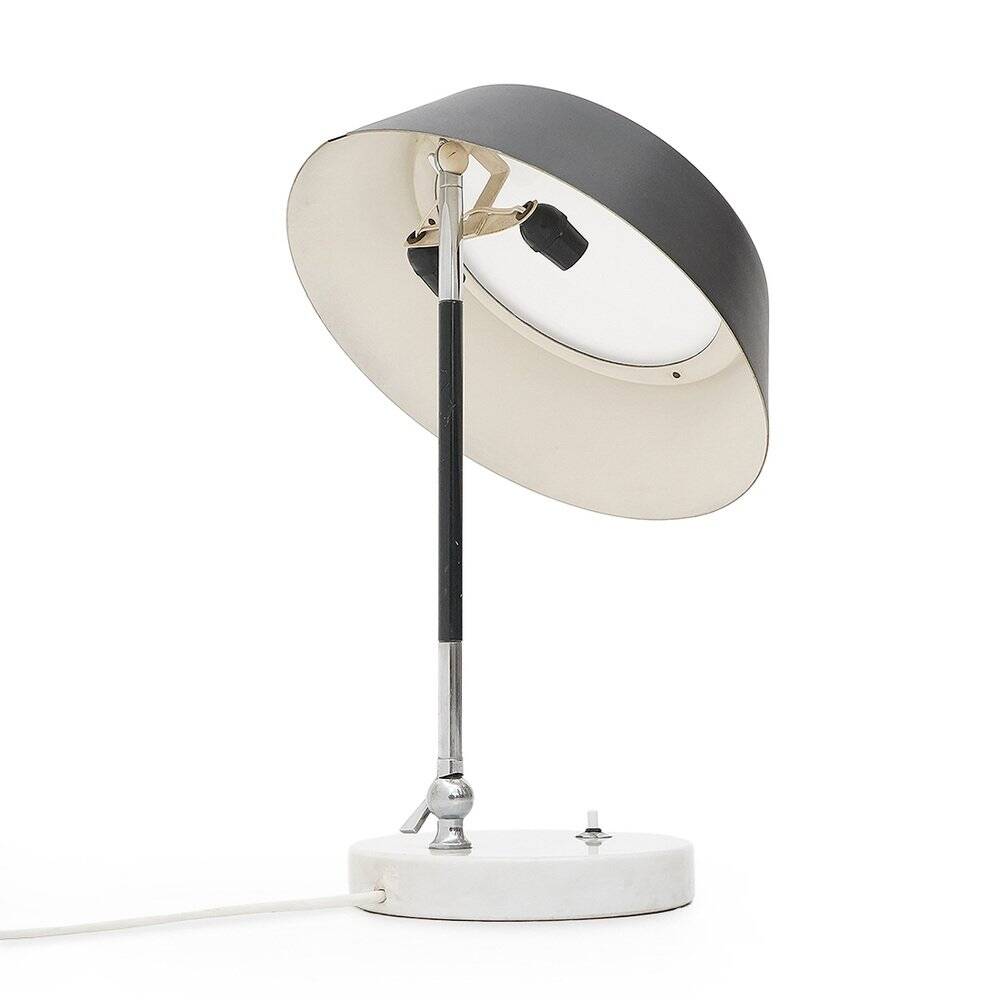 Table lamp by Stilux with a marble base, 1950s.