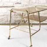 Vintage vinyl holder trolley