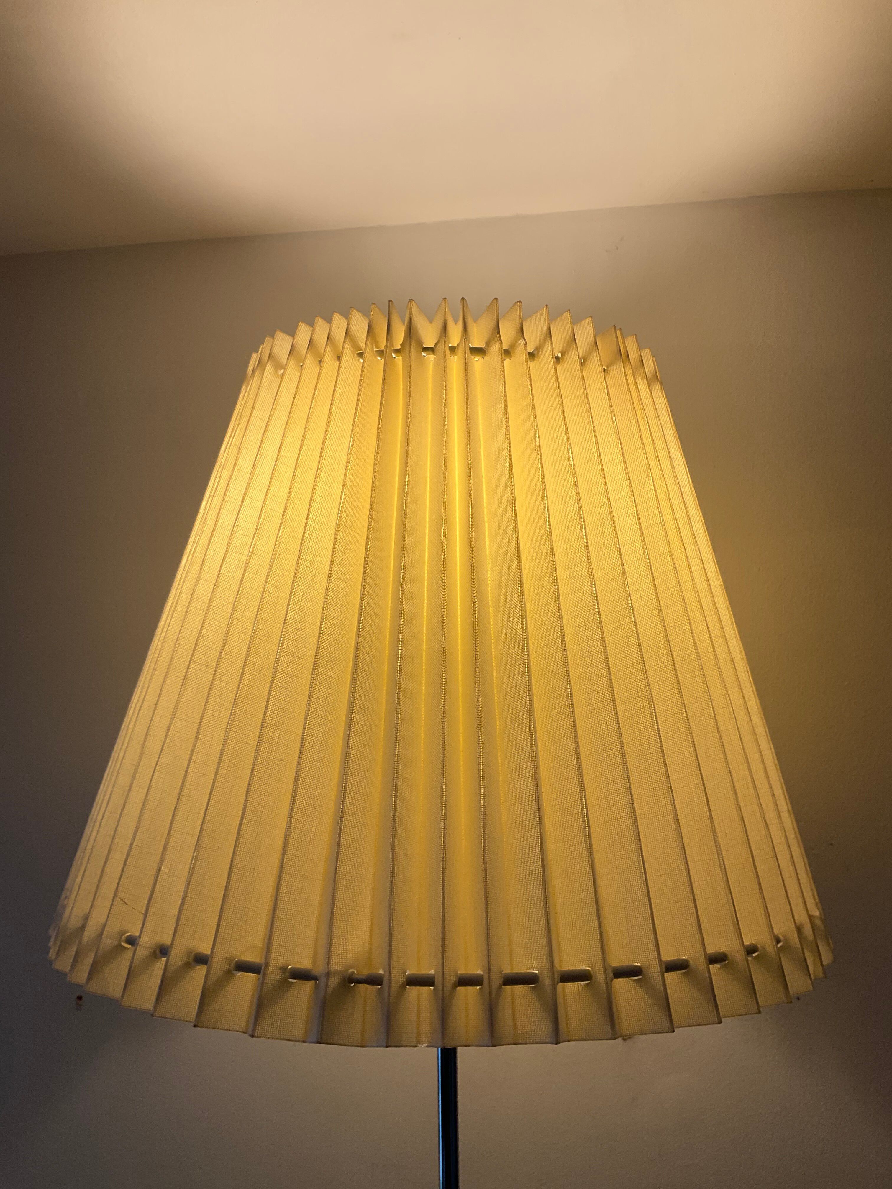 1970s floor lamp in metal and teak