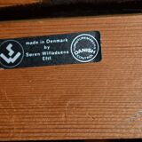 Leather armchair and footstool by Kai Lyngfeldt-Larsen. Denmark 1960s