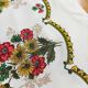 Old flower tablecloth Vintage 60s Floral decor