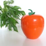 Orange ice bucket, vintage