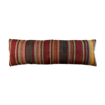 Vintage turkish kilim cushion cover , 120 x 40 cm
