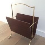 Magazine rack with claw feet. Maison Jansen