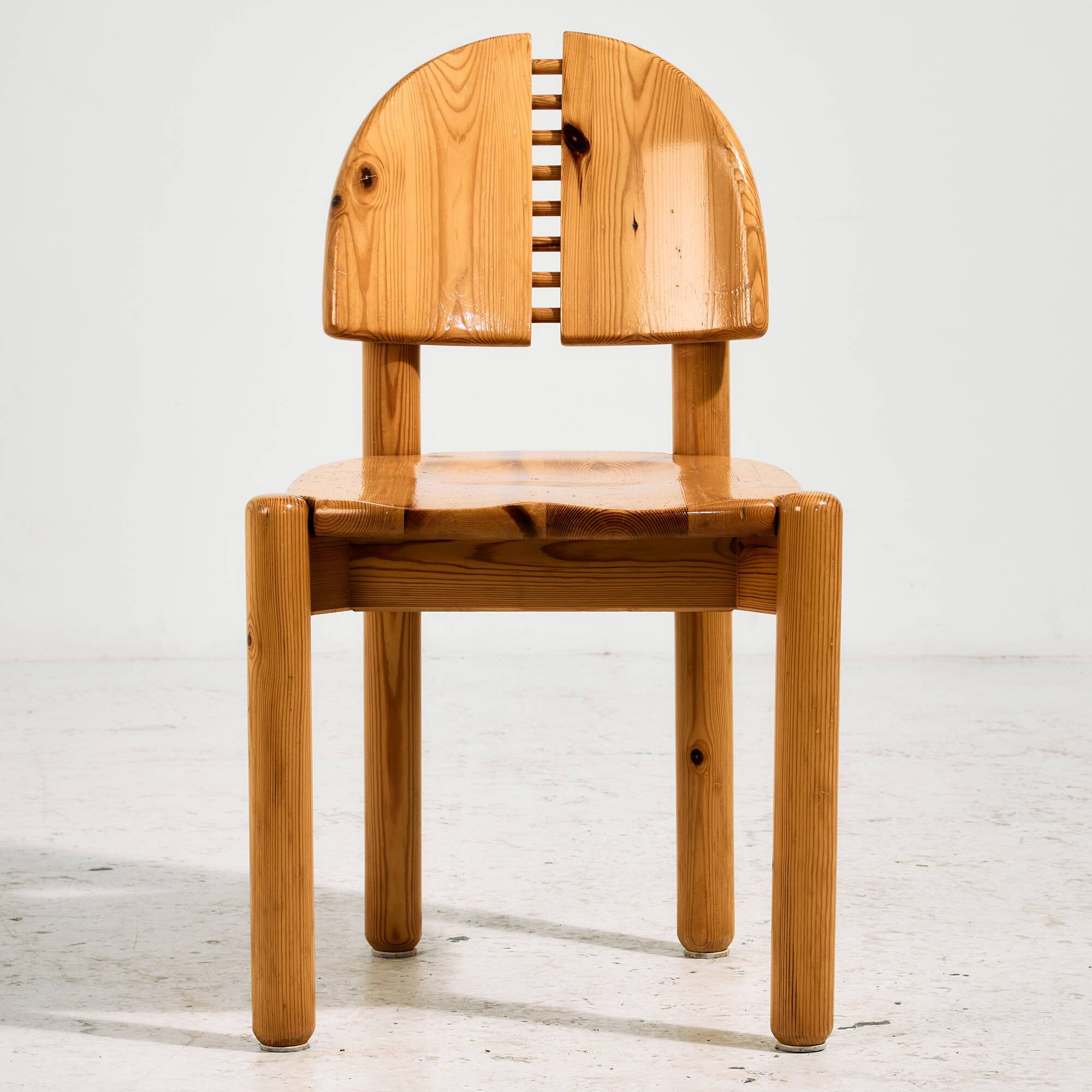 Pine dining set by Rainer Daumiller for Hirtshals Savvaerk, Set of 7
