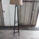 Dark brown industrial floor lamp