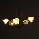 Vintage Floral Pendant Light from W.Müller-München 1980s