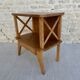 Bedside compass feet in light wood, 60s