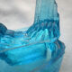 Beautiful Art Deco salt shaker in vallérysthal blue glass: A POOL