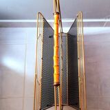 Perforated metal magazine rack, 1950