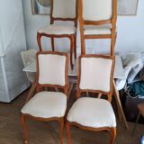 Lot de 4 Chaises Vintage Style Louis XV / Louis Philippe