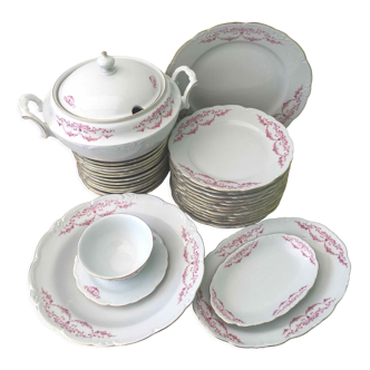 Porcelain table service for 12 people