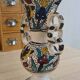 Artisanal vase in glazed ceramic, vintage 50s