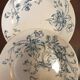 Six assiettes plates terre de feu de Grigny