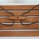 Folding wooden stool