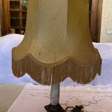 Vintage porcelain column table lamp