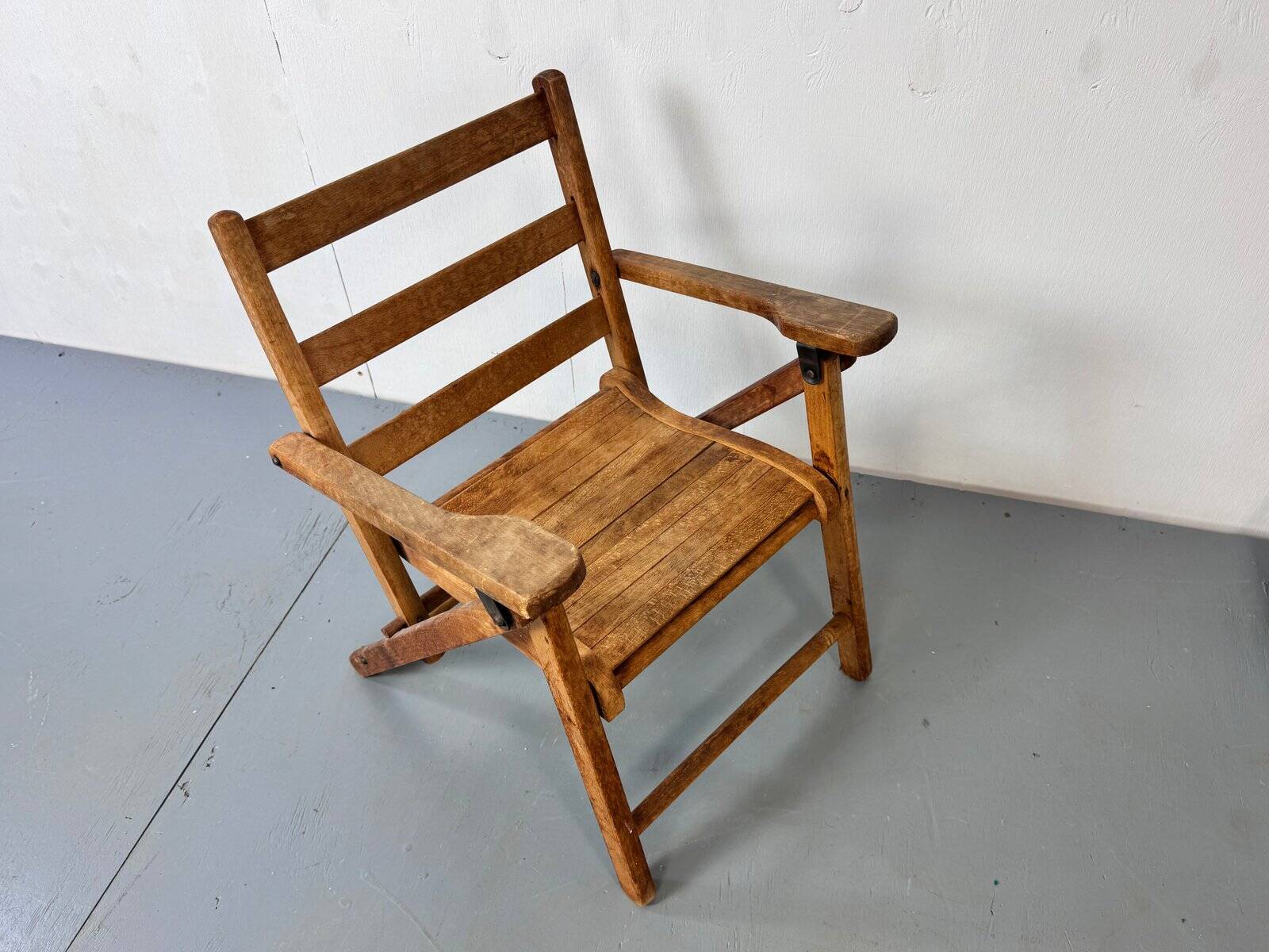 Mid-century wooden foldable children's chair, 1950s