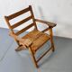 Mid-century wooden foldable children's chair, 1950s