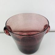 XL champagne bucket, bubble glass from Biot, purple