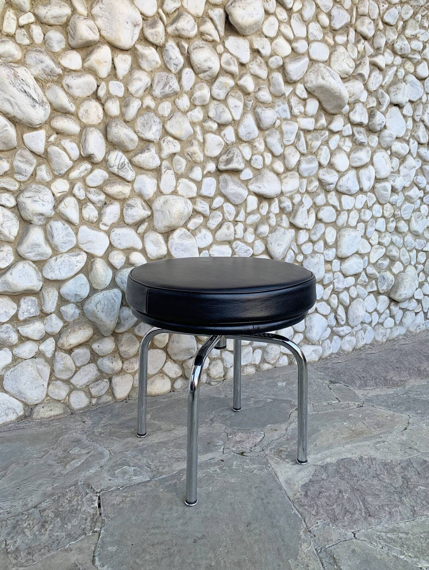LC8 stool by Charlotte Perriand and Le Corbusier for Cassina, 1970-80