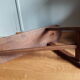 Solid wood farm bench