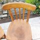 Pair of foot bistro chairs with bows / vintage 40-50s