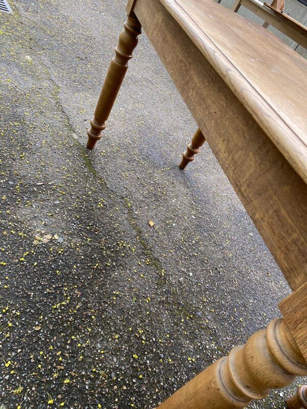 Table de ferme bureau Louis Philippe en chêne massif du 19ème 133cm