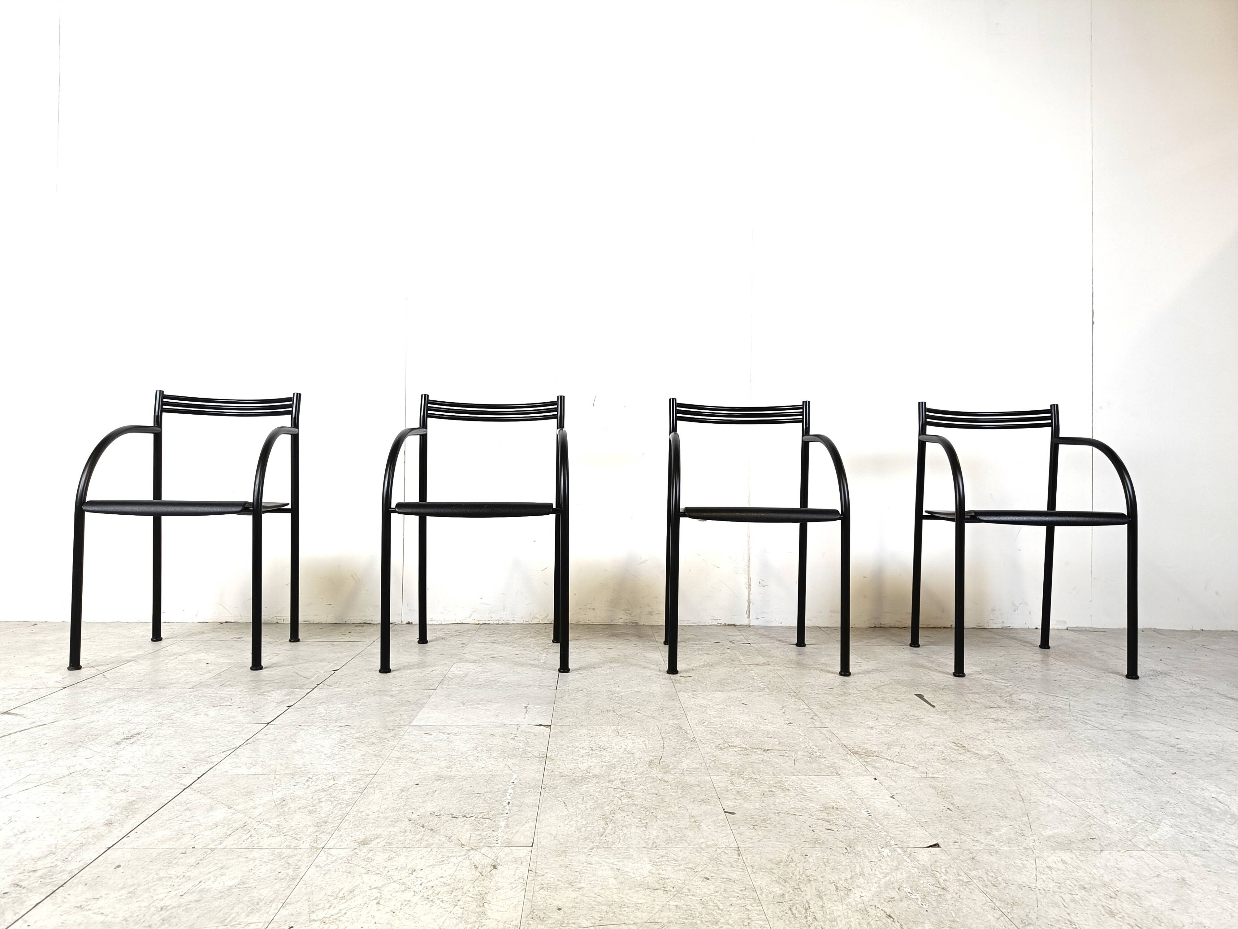 Spanish Francesca Armchairs by Philippe Starck for Baleri Italia, 1982, Set of 4