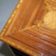 Edwardian burr walnut revolving bookcase with Sheraton inlays circa 1900