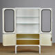 Glass & iron medical cabinet, 1970s
