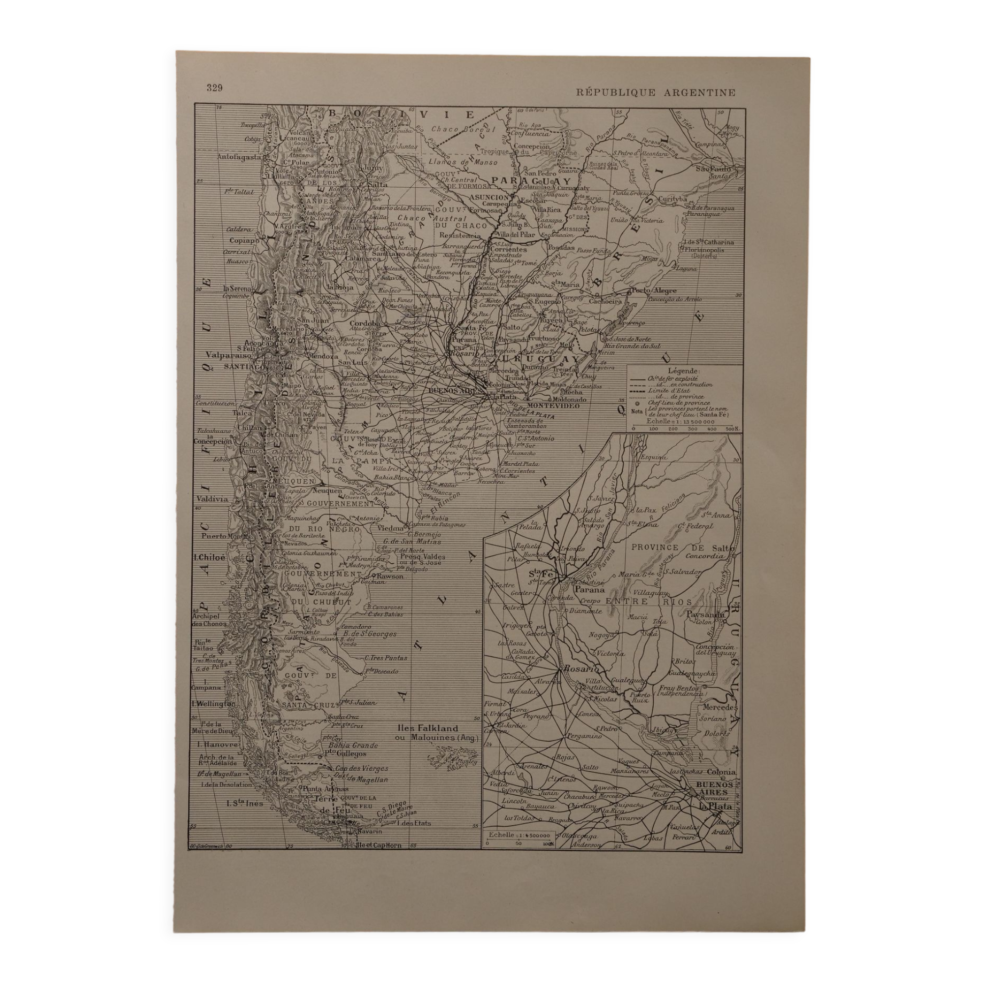 Lithograph on Argentina