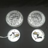 Pair of round ceiling lights