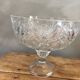 Crystal cup, handmade, chiseled.