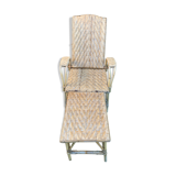 Rattan chaise longue