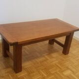 Solid blond oak coffee table